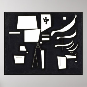 Kandinsky, White-Soft and Hard Poster