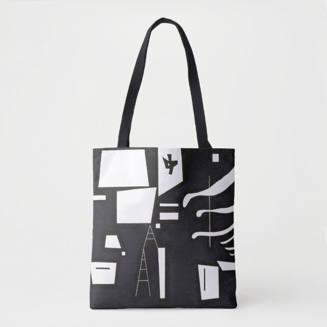 Kandinsky - White - Soft and Hard, Tote Bag (Front)