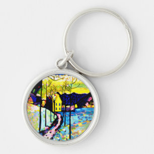 Kandinsky - Winter Landscape Key Ring