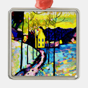 Kandinsky - Winter Landscape Metal Ornament