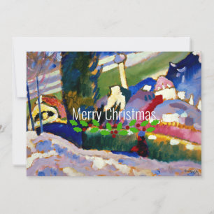 Kandinsky-Winter Landscape with Church, Christmas Card