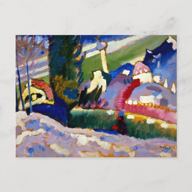 Kandinsky - Winter Landscape with Church Postcard (Front)