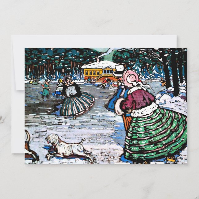 Kandinsky - Winter (Skaters) Card (Front)