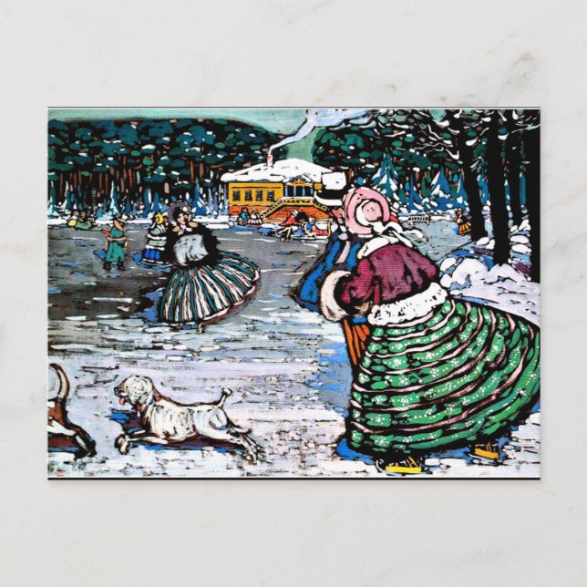 Kandinsky - Winter (Skaters) Postcard (Front)
