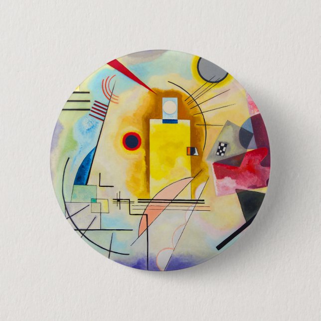 Kandinsky Yellow-Red-Blue 6 Cm Round Badge (Front)