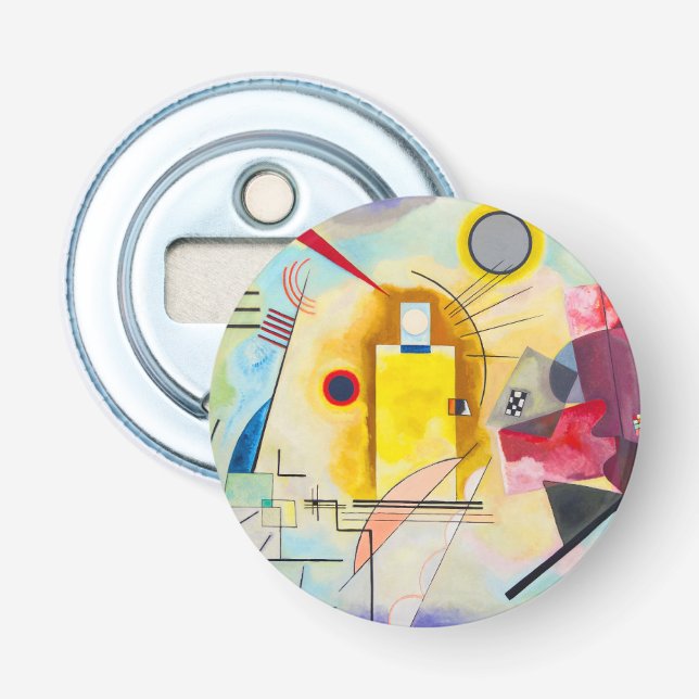 Kandinsky Yellow-Red-Blue Bottle Opener (Front)