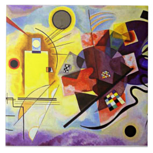 Kandinsky - Yellow-Red-Blue Ceramic Tile