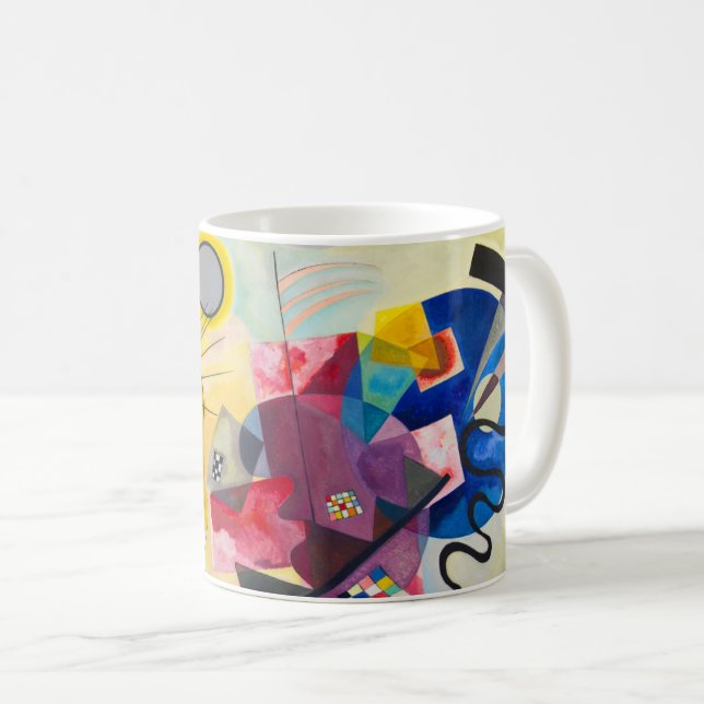 Kandinsky Yellow-Red-Blue Coffee Mug (Front Right)