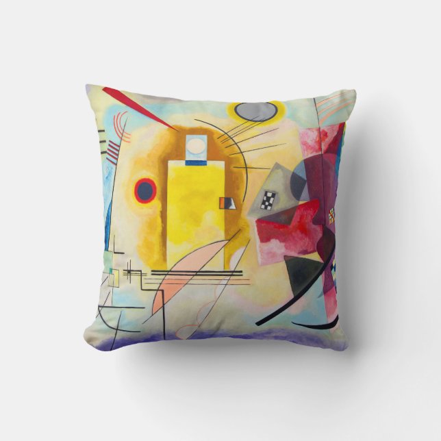Kandinsky Yellow-Red-Blue Cushion (Front)