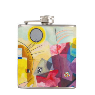 Kandinsky Yellow-Red-Blue Hip Flask