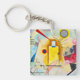 Kandinsky Yellow-Red-Blue Key Ring