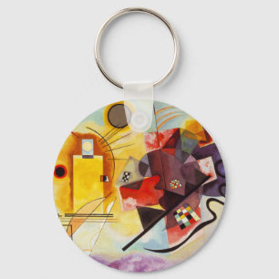 Kandinsky Yellow Red Blue Key Ring