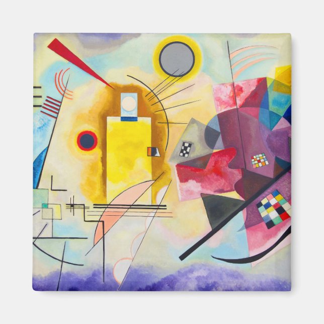 Kandinsky Yellow-Red-Blue Magnet (Front)
