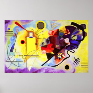 Kandinsky Yellow Red Blue Poster