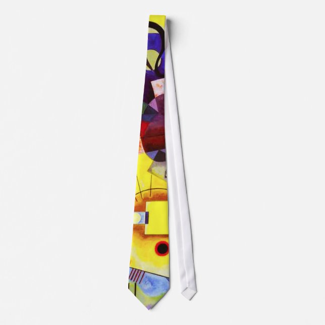 Kandinsky Yellow Red Blue Tie (Front)