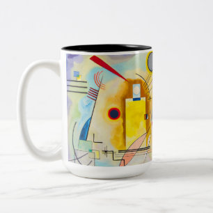 Kandinsky Yellow-Red-Blue Two-Tone Coffee Mug