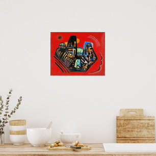 Kandinsky's abstract art, Black-Red, Poster