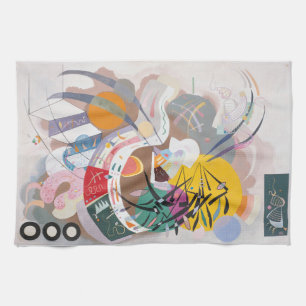 Kandinsky's Abstract Artwork Tea Towel
