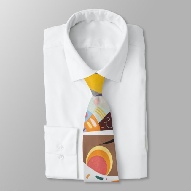 Kandinsky's Abstract Artwork Tie (Tied)
