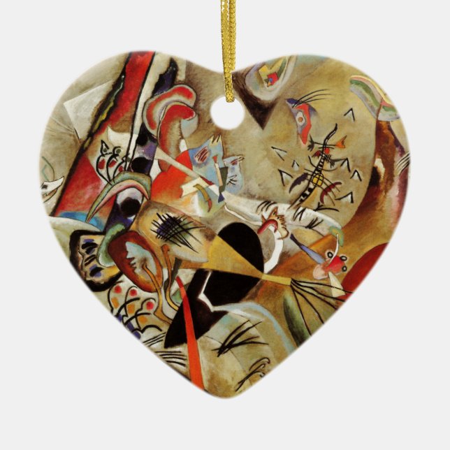 Kandinsky's Abstract Composition Ceramic Ornament (Front)
