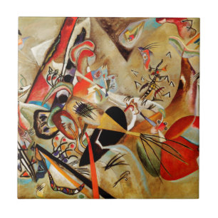 Kandinsky's Abstract Composition Ceramic Tile