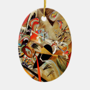 Kandinsky's Abstract Composition Ceramic Tree Decoration