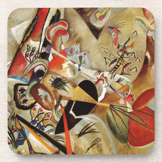 Kandinsky's Abstract Composition Coaster (Front)