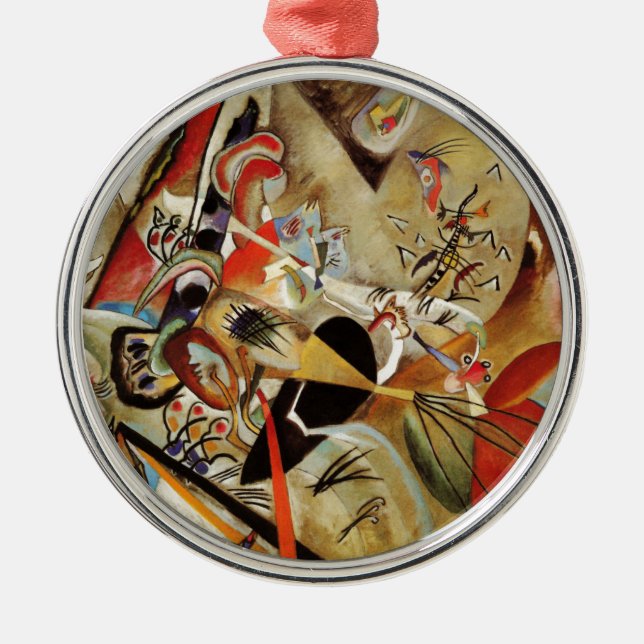 Kandinsky's Abstract Composition Metal Ornament (Front)
