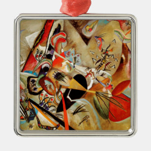 Kandinsky's Abstract Composition Metal Tree Decoration