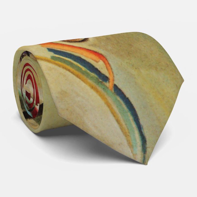 Kandinsky's Abstract Composition Tie (Rolled)
