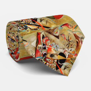 Kandinsky's Abstract Composition Tie