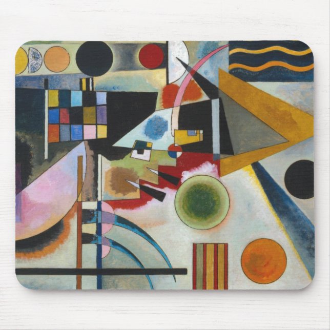 Kandinsky's Abstract Painting Swinging Mouse Pad (Front)