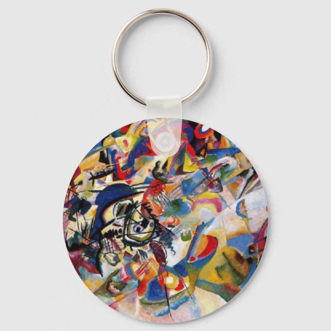 Kandinsky's Composition VII Key Ring (Front)