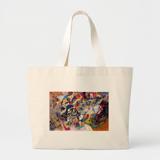 Kandinsky's Composition VII Large Tote Bag (Front)