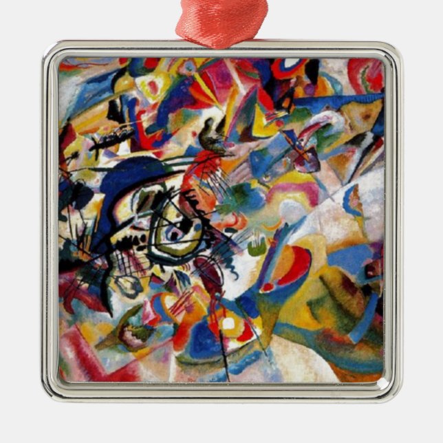 Kandinsky's Composition VII Metal Tree Decoration (Front)