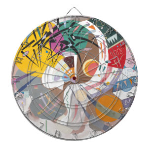 Kandinsky's Dominant Curve Abstract Dartboard