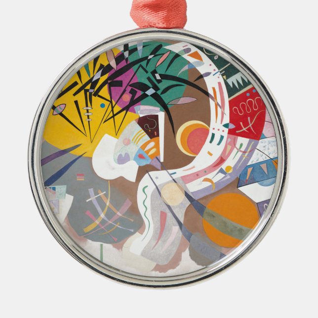Kandinsky's Dominant Curve Abstract Metal Ornament (Front)