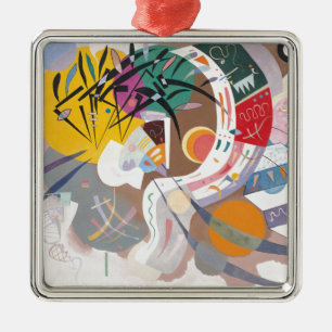 Kandinsky's Dominant Curve Abstract Metal Tree Decoration