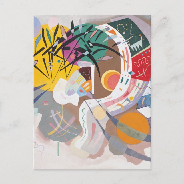 Kandinsky's Dominant Curve Abstract Postcard (Front)