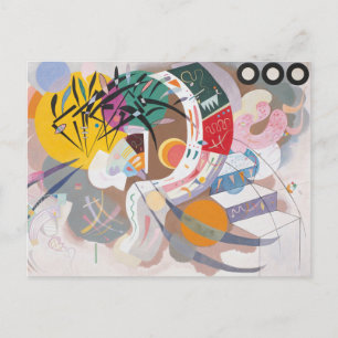 Kandinsky's Dominant Curve Abstract Postcard