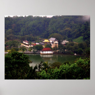 Kandy temple, Sri Lanka Poster