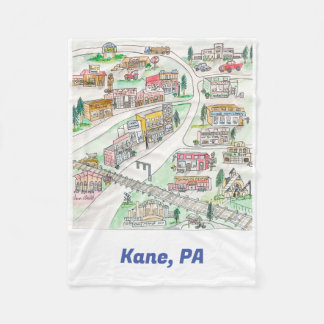 Kane, PA Fleece Blanket