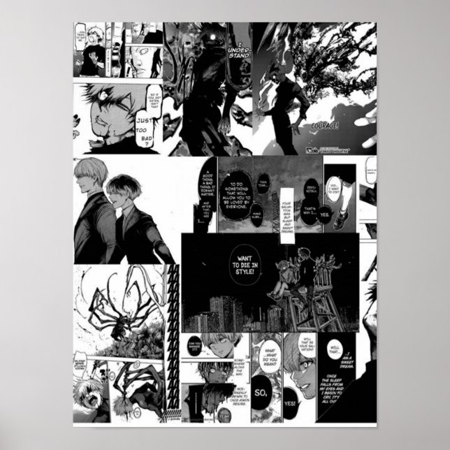 Kaneki Ken Aesthetic Collage Poster (Front)