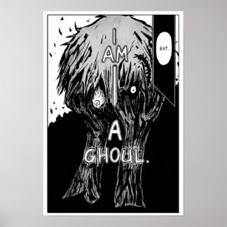 Kaneki Tokyo Ghoul Manga panel Poster