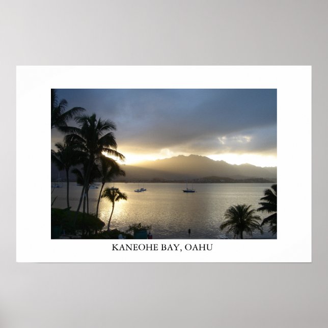 Kaneohe Bay Oahu Poster (Front)