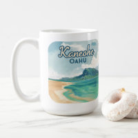 Kaneohe Sandbar Oahu Hawaii Retro
