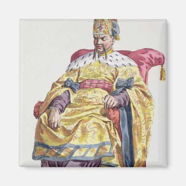 Kang Tsi (1662-1722) Manchu Emperor of China from Magnet (Front)