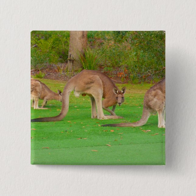 kanga 15 cm square badge (Front)