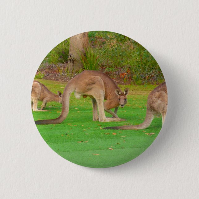 kanga 6 cm round badge (Front)