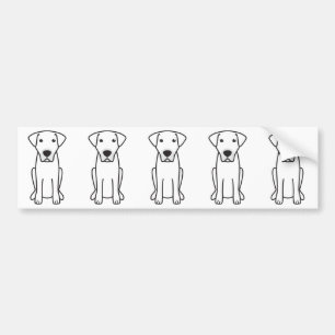 Kangal Dog Cartoon Bumper Sticker